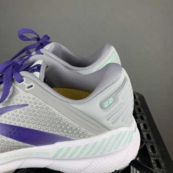 Brooks Adrenaline GTS 22 Running Shoes Gray Womens 9.5 Narrow 2A 1203532A045 - Picture 7 of 12